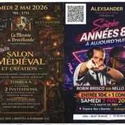 Salon médiéval et soirée années 80 à aujourd'hui.