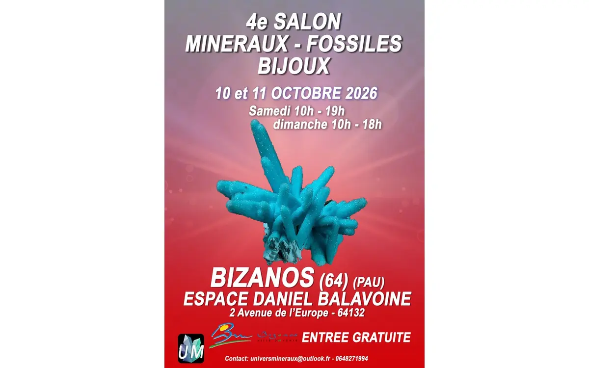 Salon minéraux, fossiles, bijoux de créateur.