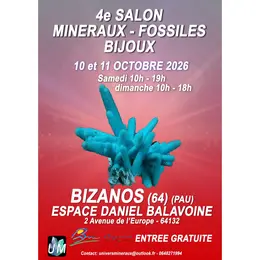 Salon minéraux, fossiles, bijoux de créateur.