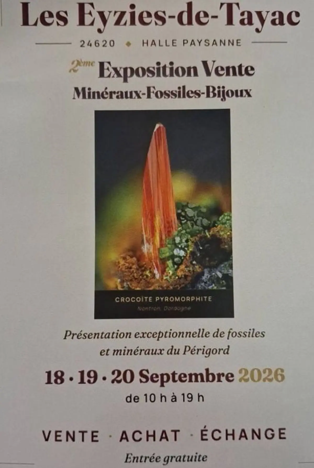 Salon minéraux fossiles et bijoux