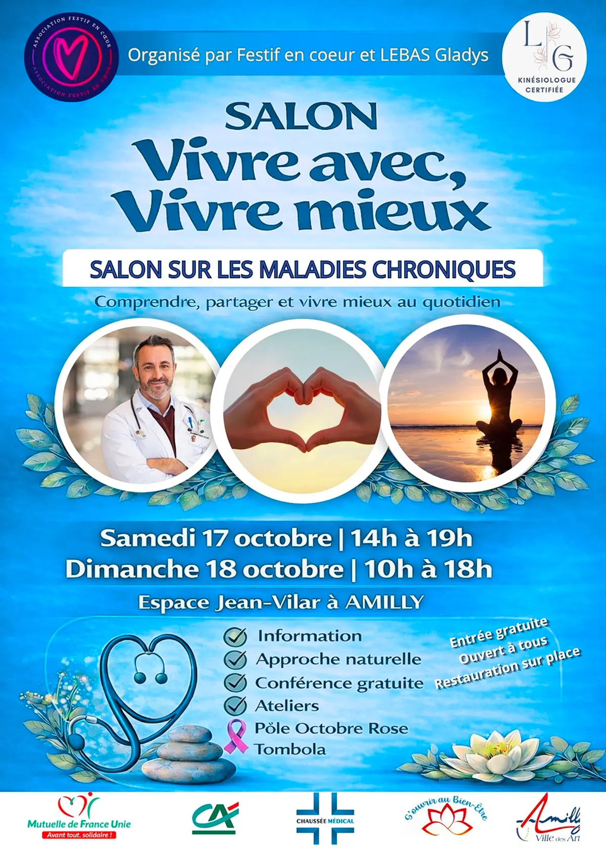 Salon sur les maladies chroniques : “Vivre avec, vivre mieux”