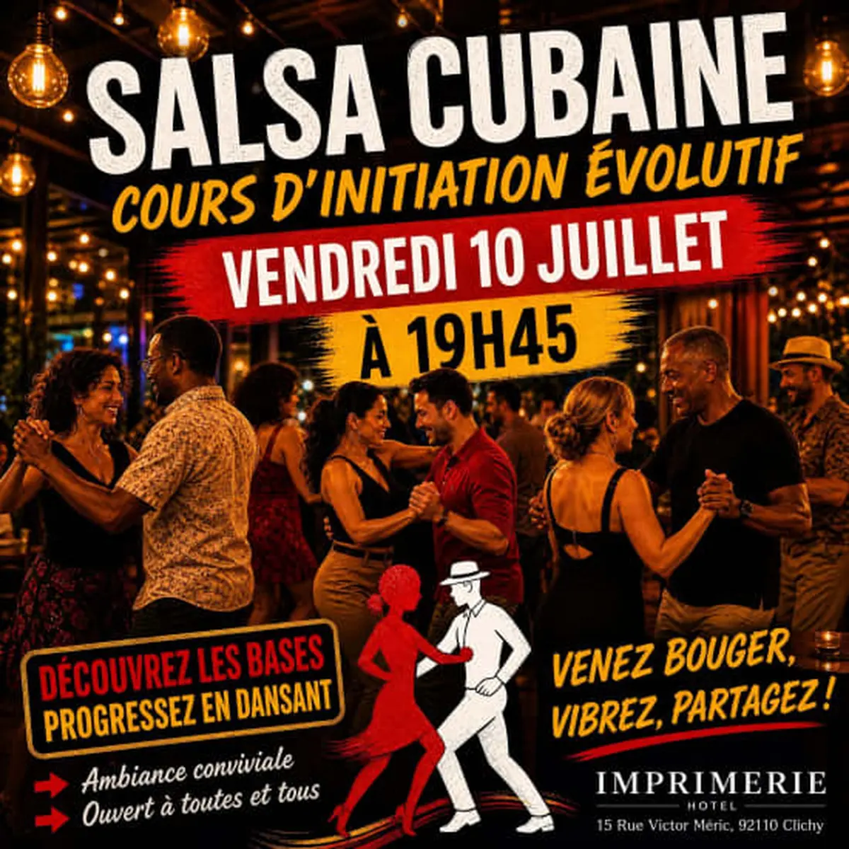 Salsa cubaine entre célibataires (initiation) répartition par tranche d'âge
