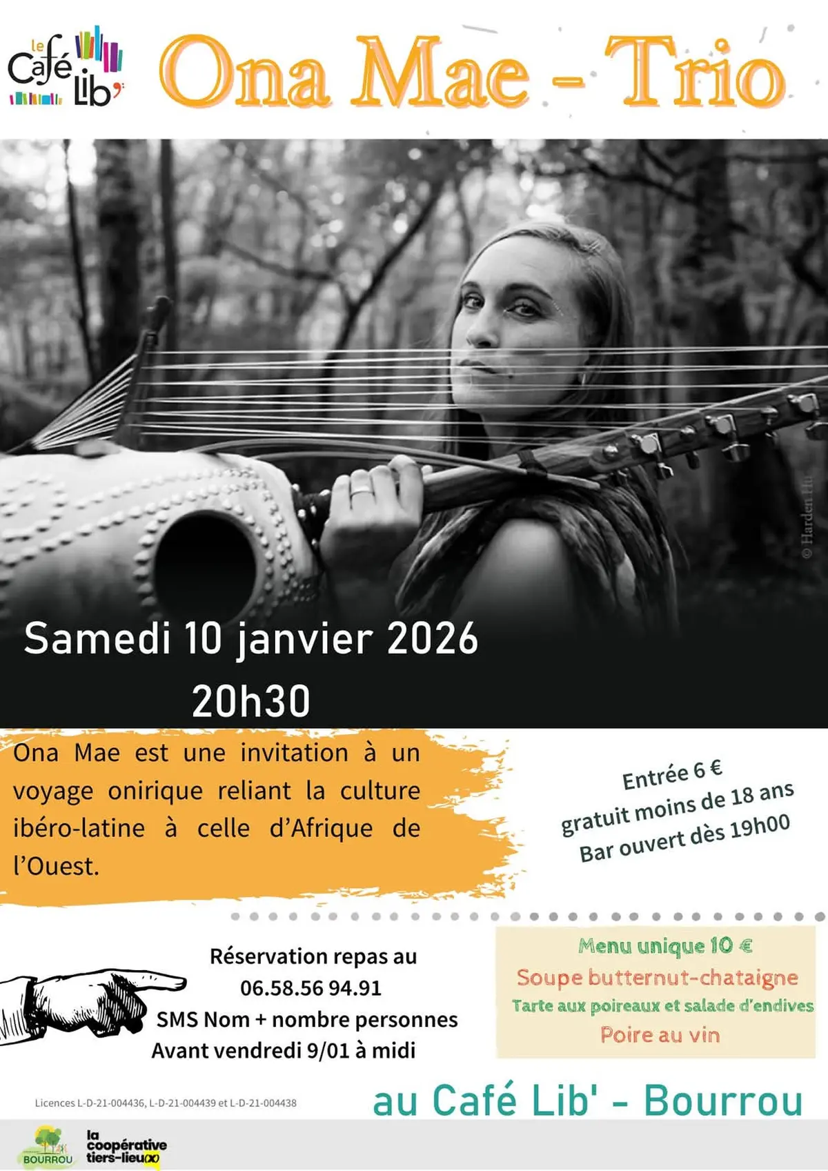 Samedi 10 Janvier - CONCERT ONA MAE