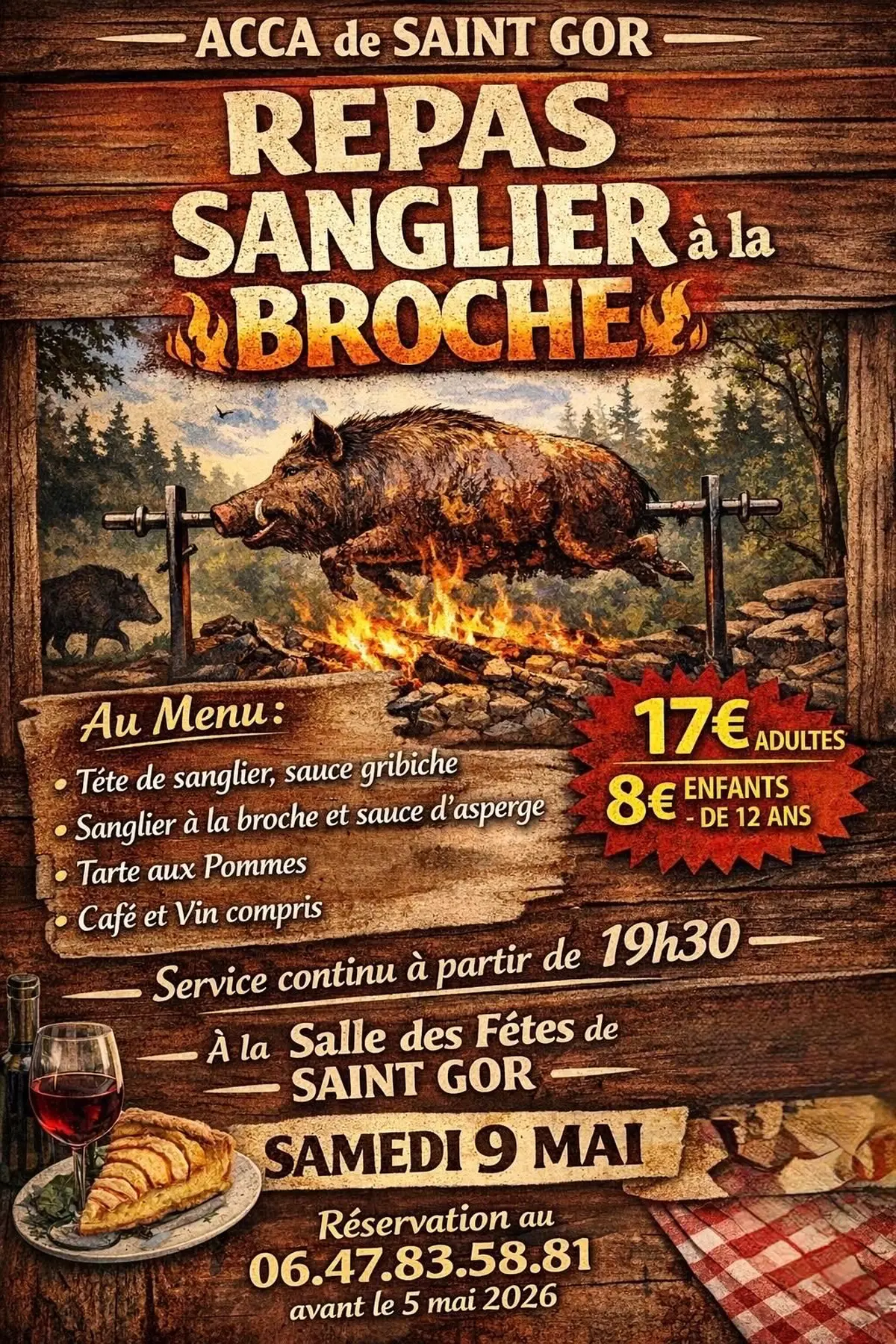 Sanglier à la broche