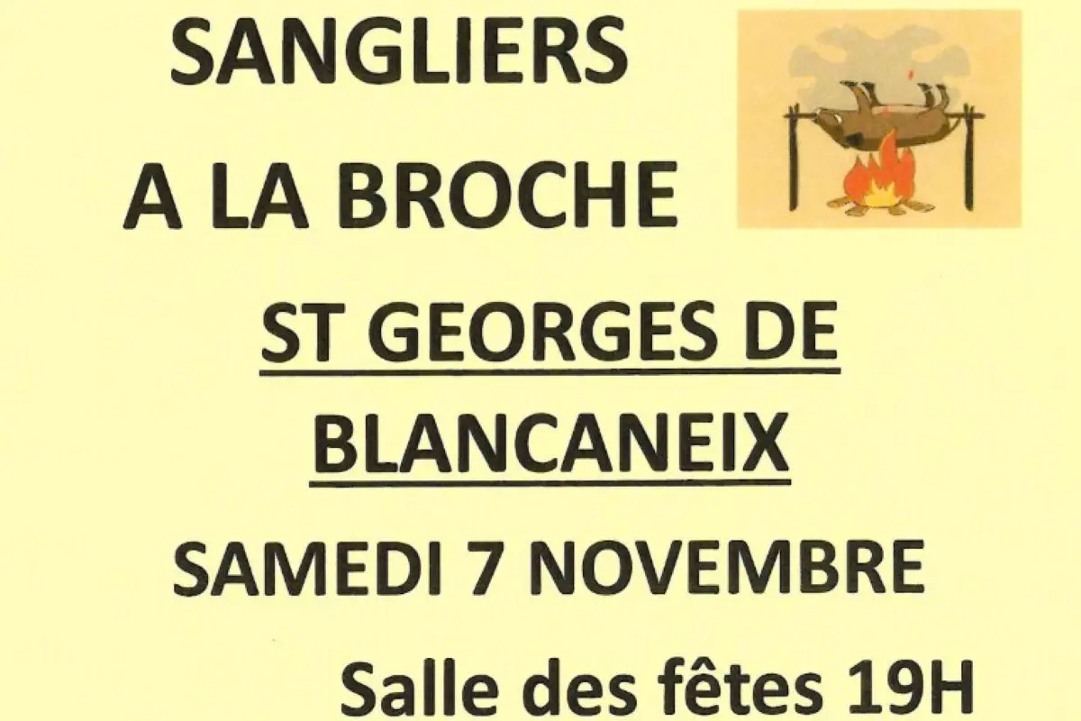 Sangliers à la broche