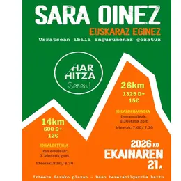 Sara Oinez, Sare à pied