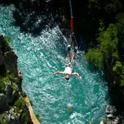 Saut à l'élastique au Pont de Ponsonnas (38)