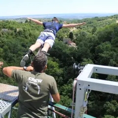 Saut à l'élastique au Viaduc de Pélussin (42)