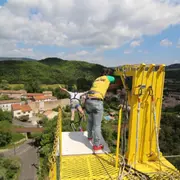 Saut à l'élastique depuis le Viaduc de Boussagues (34)