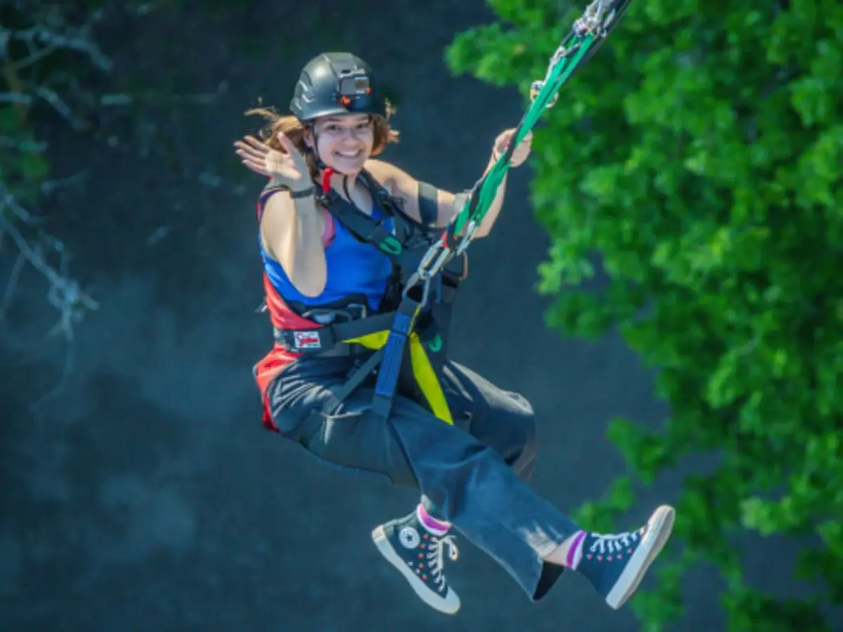 Saut pendulaire sur corde au Viaduc de la Souleuvre (14)