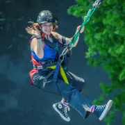 Saut pendulaire sur corde au Viaduc de la Souleuvre (14)