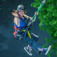 Saut pendulaire sur corde au Viaduc de la Souleuvre (14)