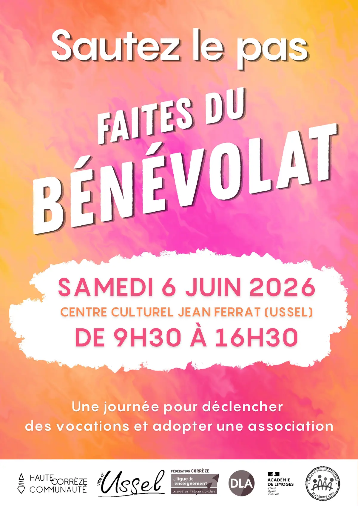 Sautez le pas faites du bénévolat