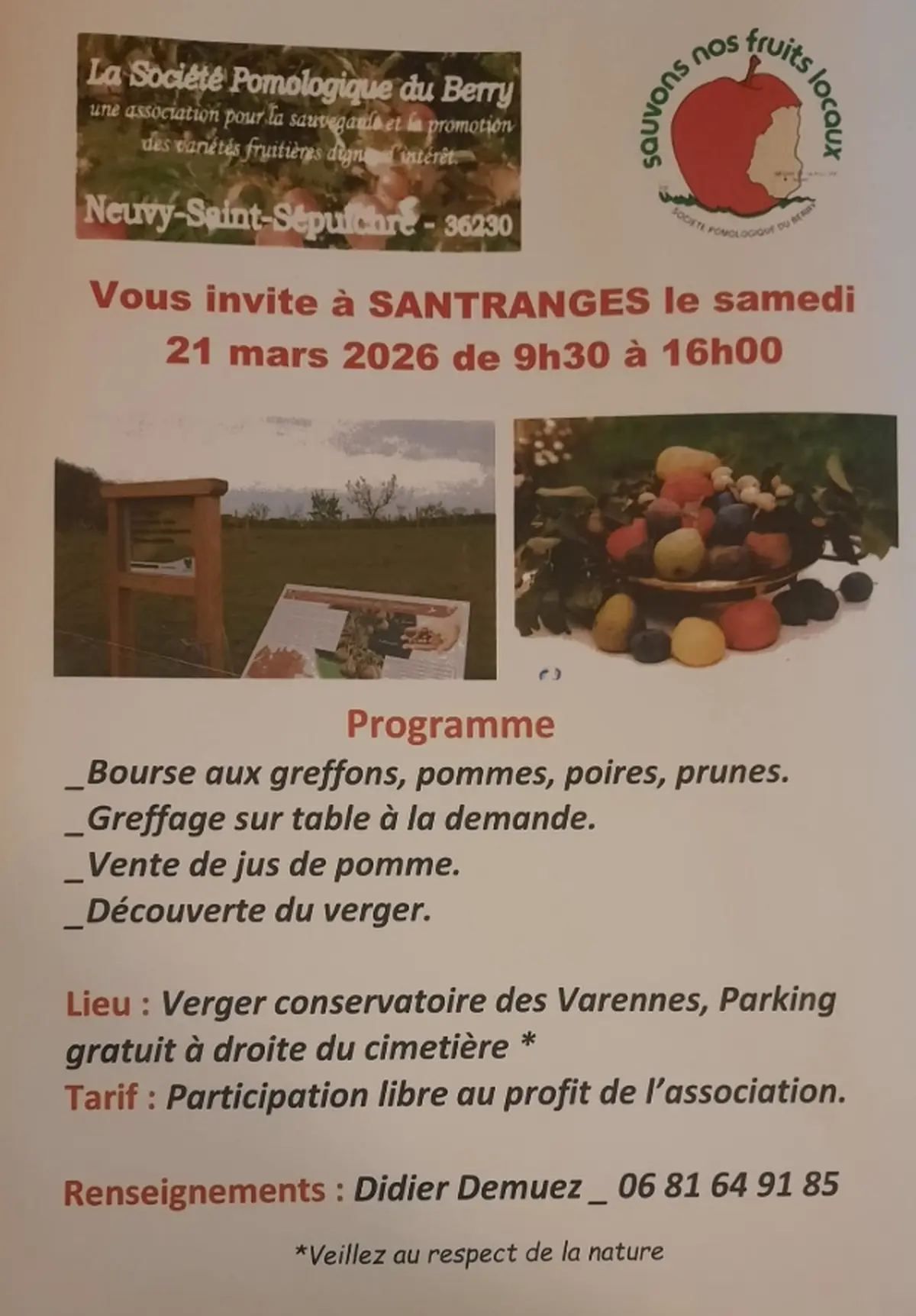 Sauvons nos fruits locaux !