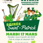 Scène ouverte de la Saint-Patrick au restaurant Le Saint Loup