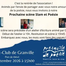 Scène ouverte de Slam et Atelier d'écriture