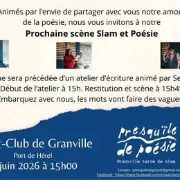 Scène ouverte de Slam et Atelier d'écriture