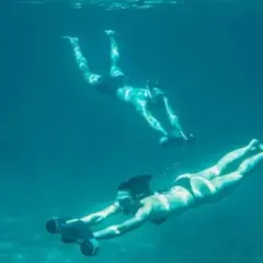 Scooter sous-marin à la plage de Pampelonne à Ramatuelle (83)