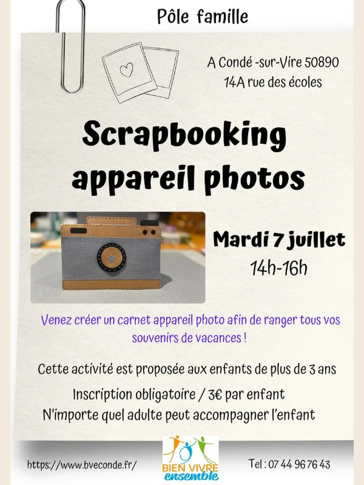 Scrapbooking appareil photo