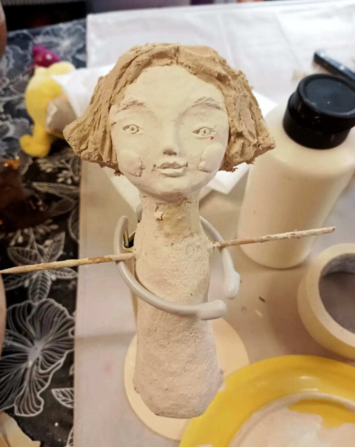 Sculpture en papier mâché