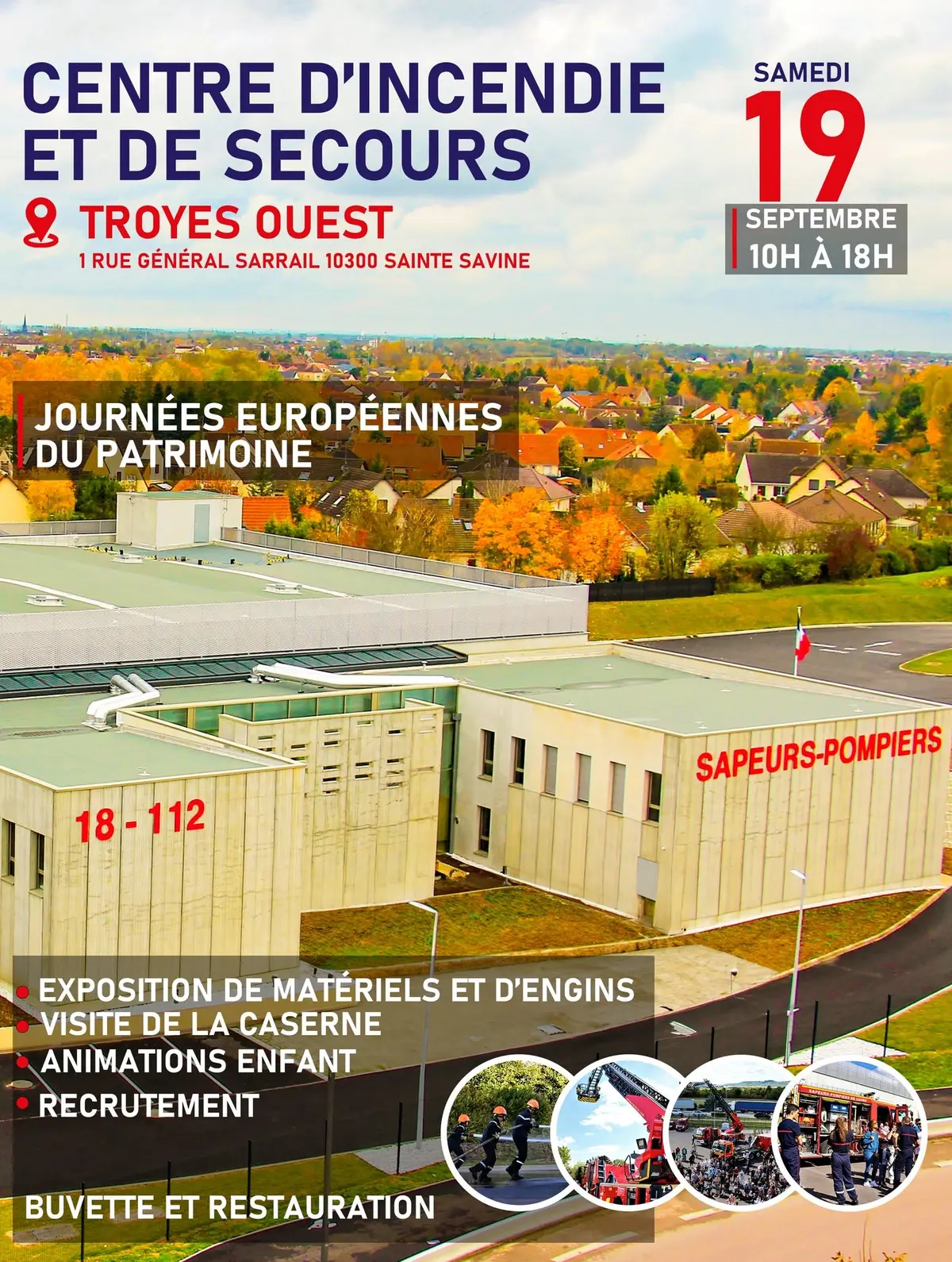SDIS de l'Aube - Centre d'Incendie et de Secours Troyes Ouest - JEP 2026