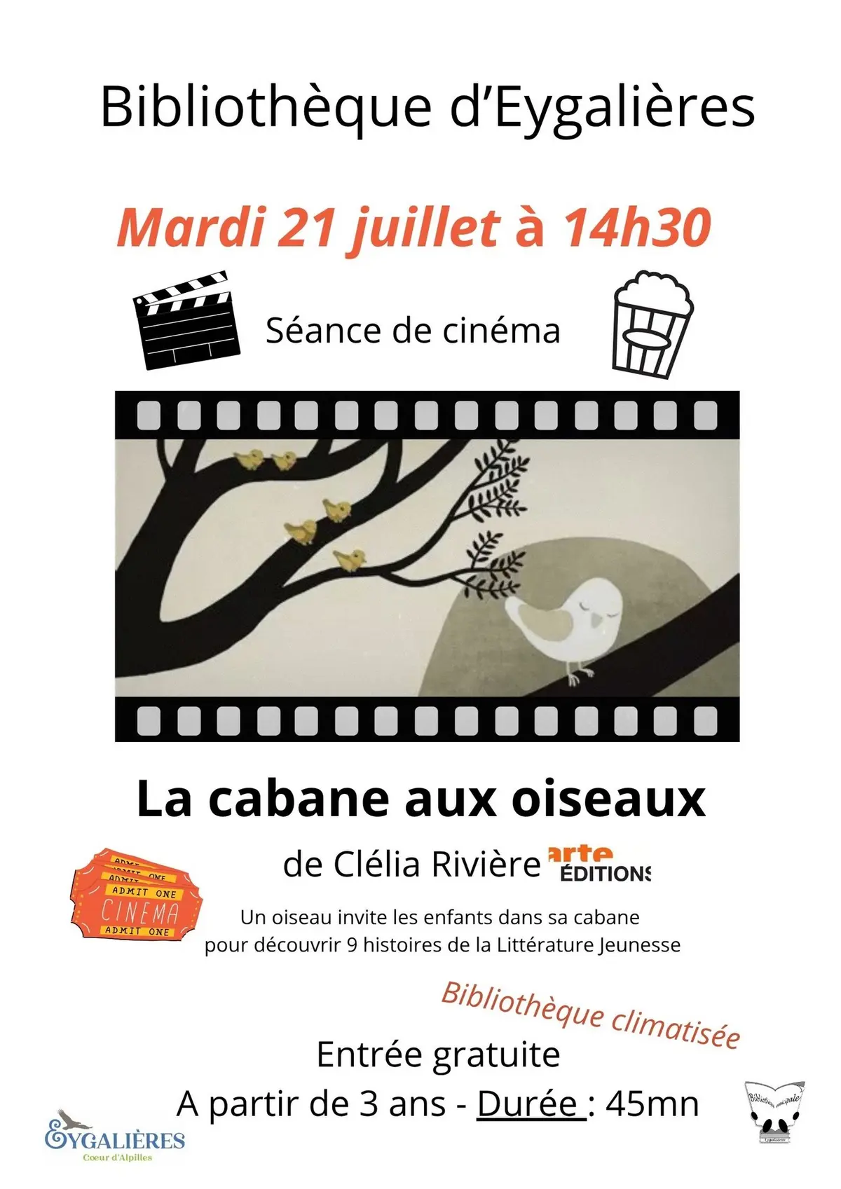 Séance cinéma à la Médiathèque d'Eygalières