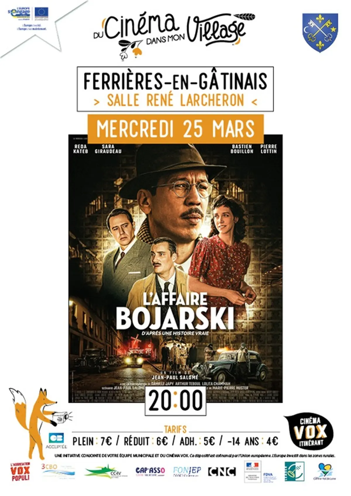 Séance de cinéma à Ferrières