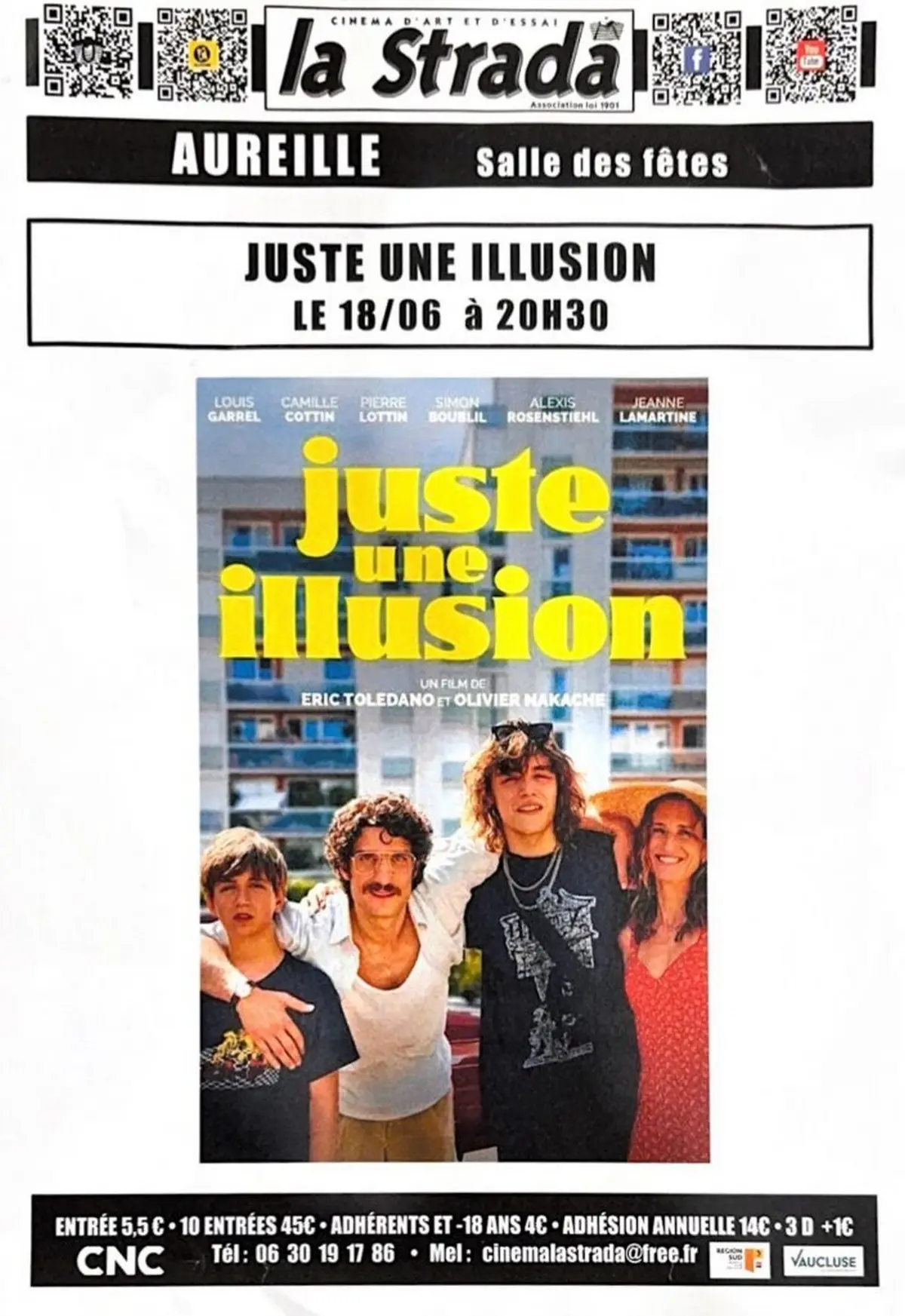 Séance de cinéma : Juste une illusion