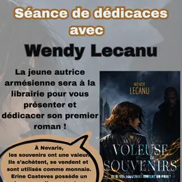 Séance de dédicace avec Wendy Lecanu