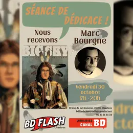 Séance de dédicace de Marc Bourgne pour Big Sky T.1