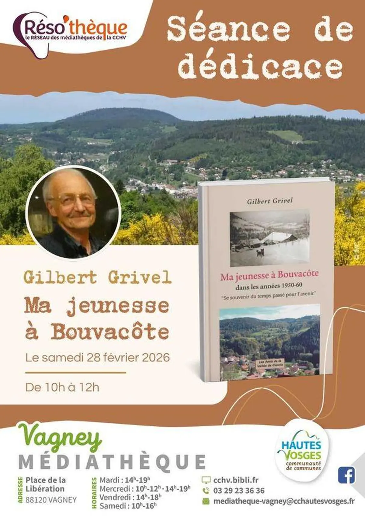 Séance de dédicace Gilbert Grivel