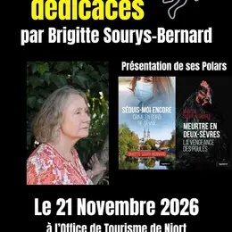 Séance de dédicaces par Brigitte Sourys-Bernard à Niort