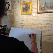 Séance de dessin dans les collections permanentes du musée