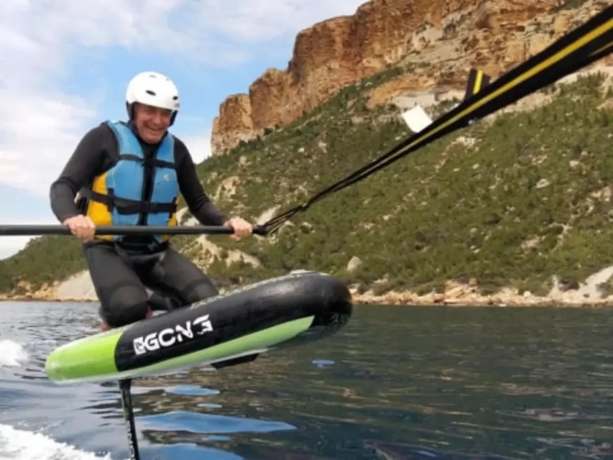 Séance de Foil tracté à Cassis (13)