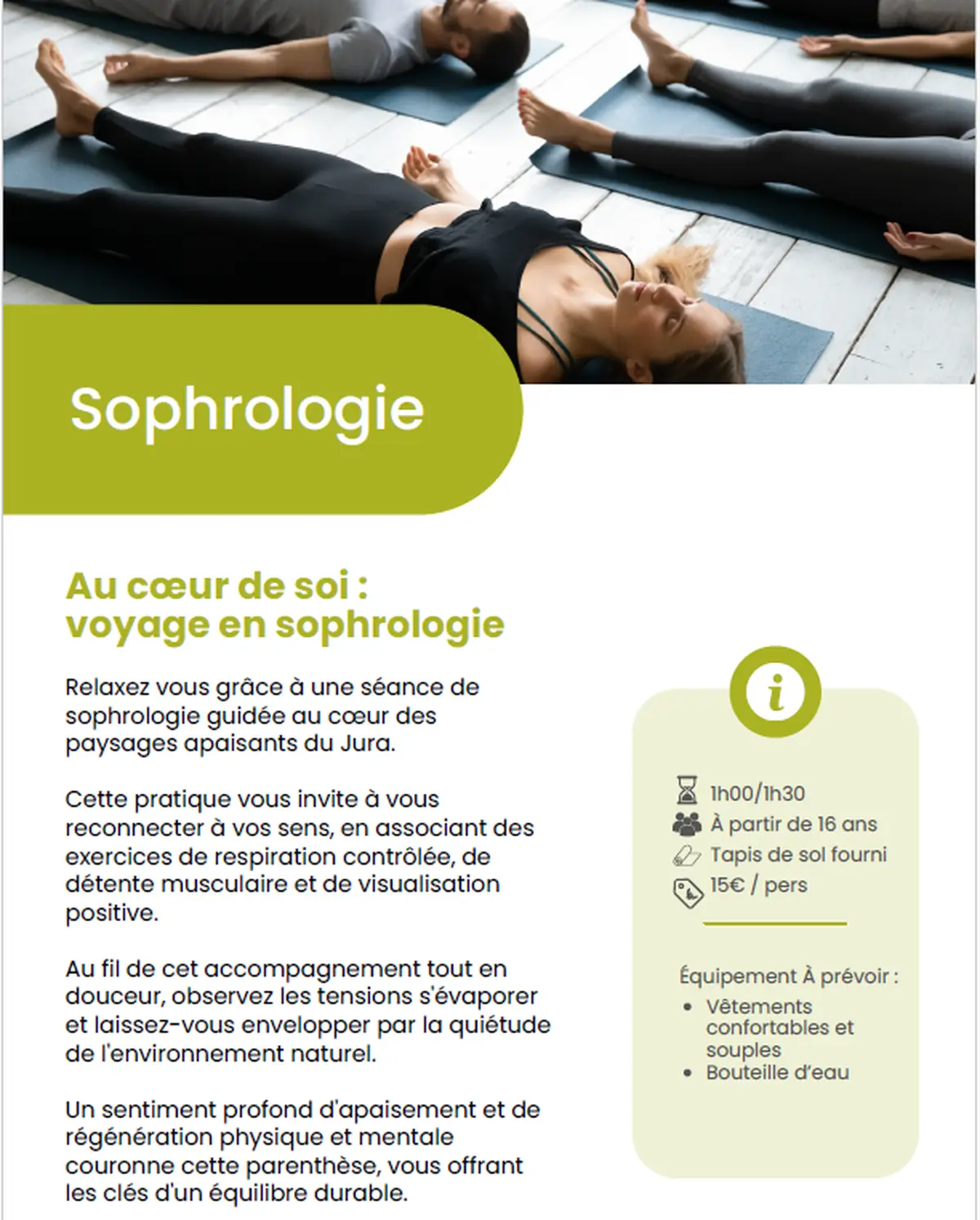 Séance de Sophrologie