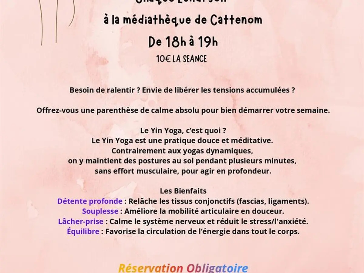 Séance de Yin Yoga avec Sylviane Tormen