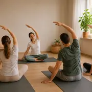 Séance de yoga
