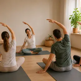 Séance de yoga