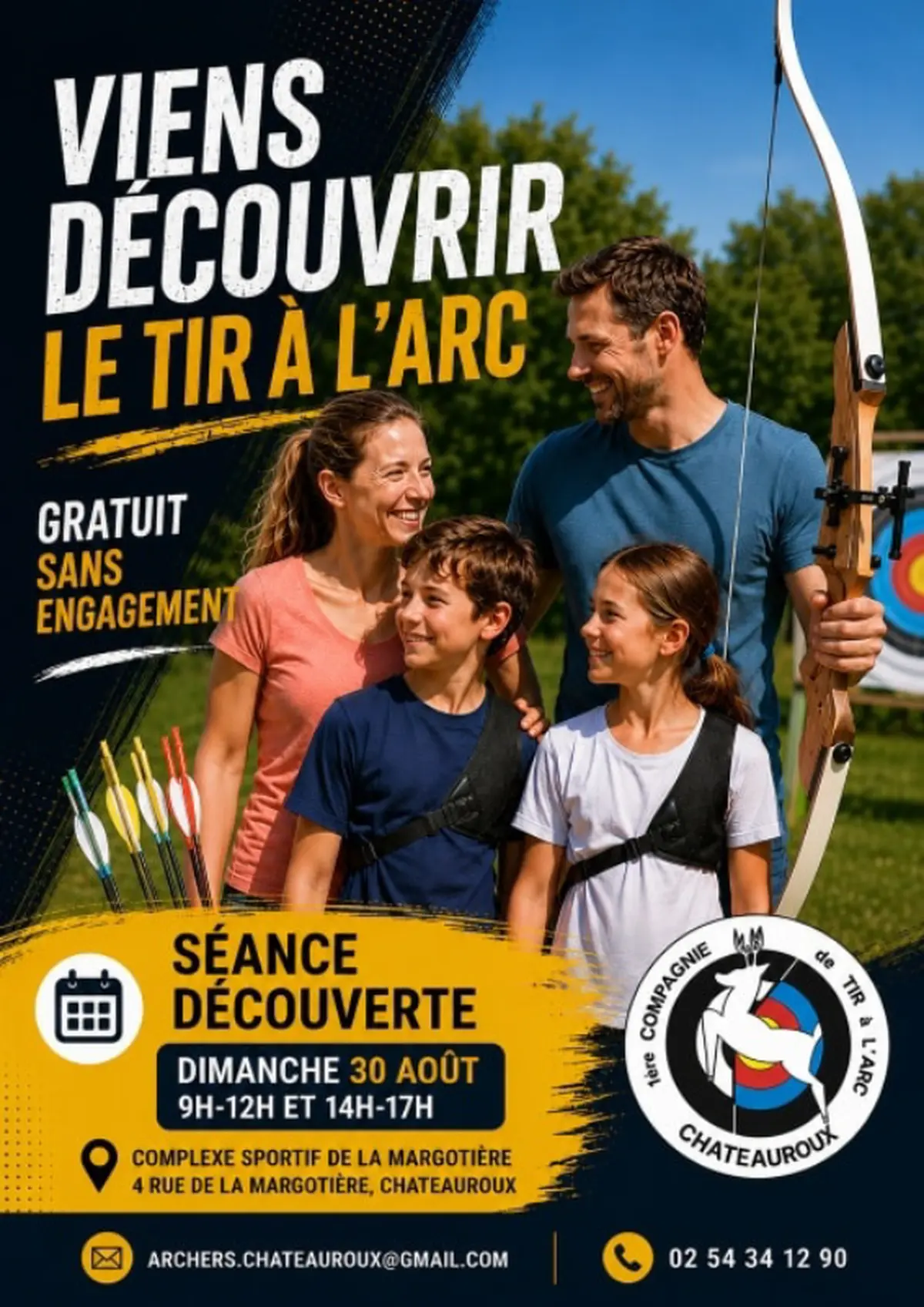 Séance découverte de tir à l’arc