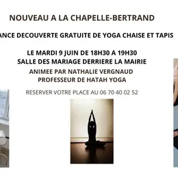 Séance découverte de yoga chaise et tapis