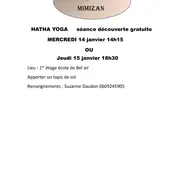 Séance découverte hatha yoga