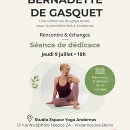 Séance dédicace avec Bernadette de Gasquet