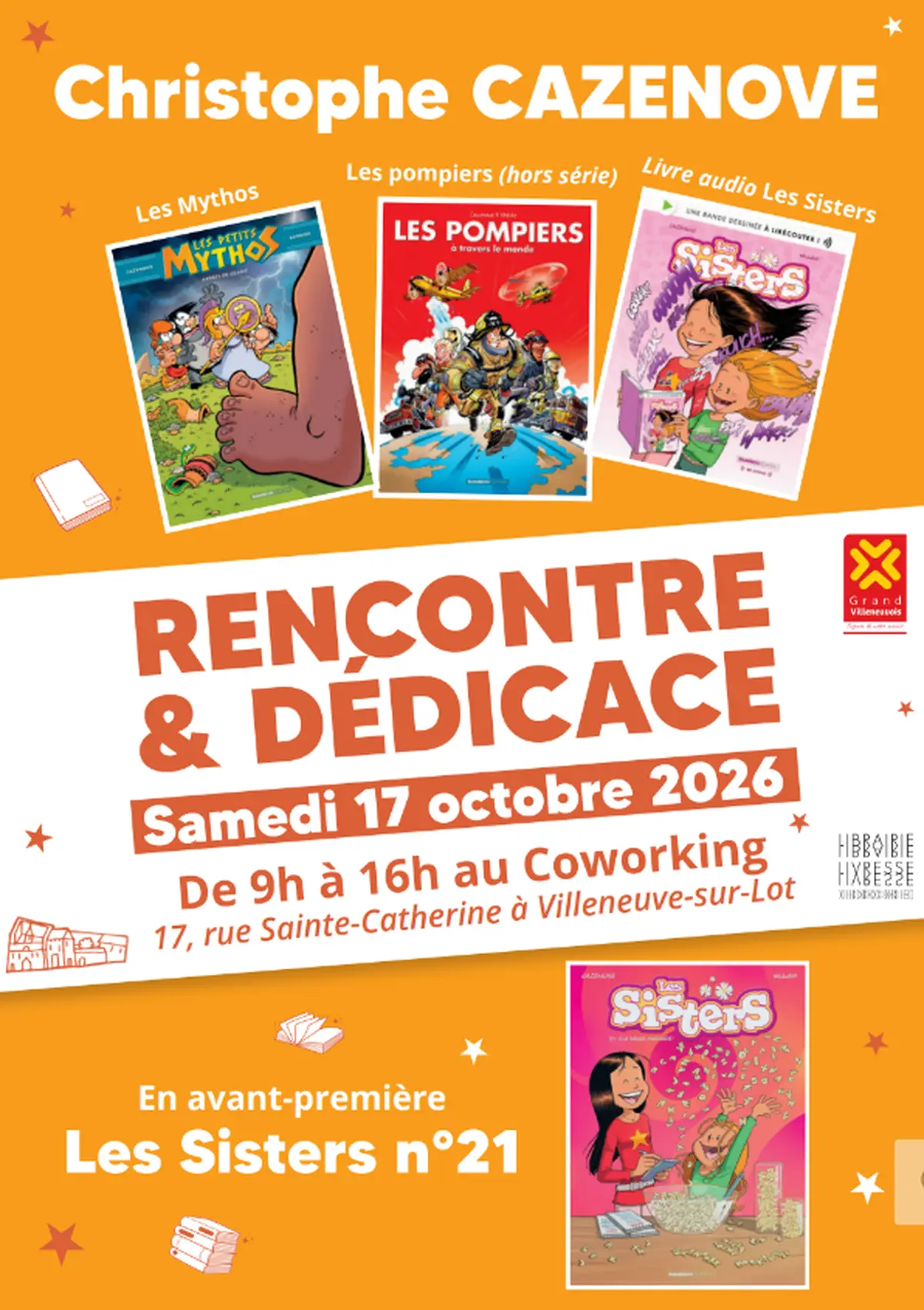 Séance dédicace Christophe Cazenove