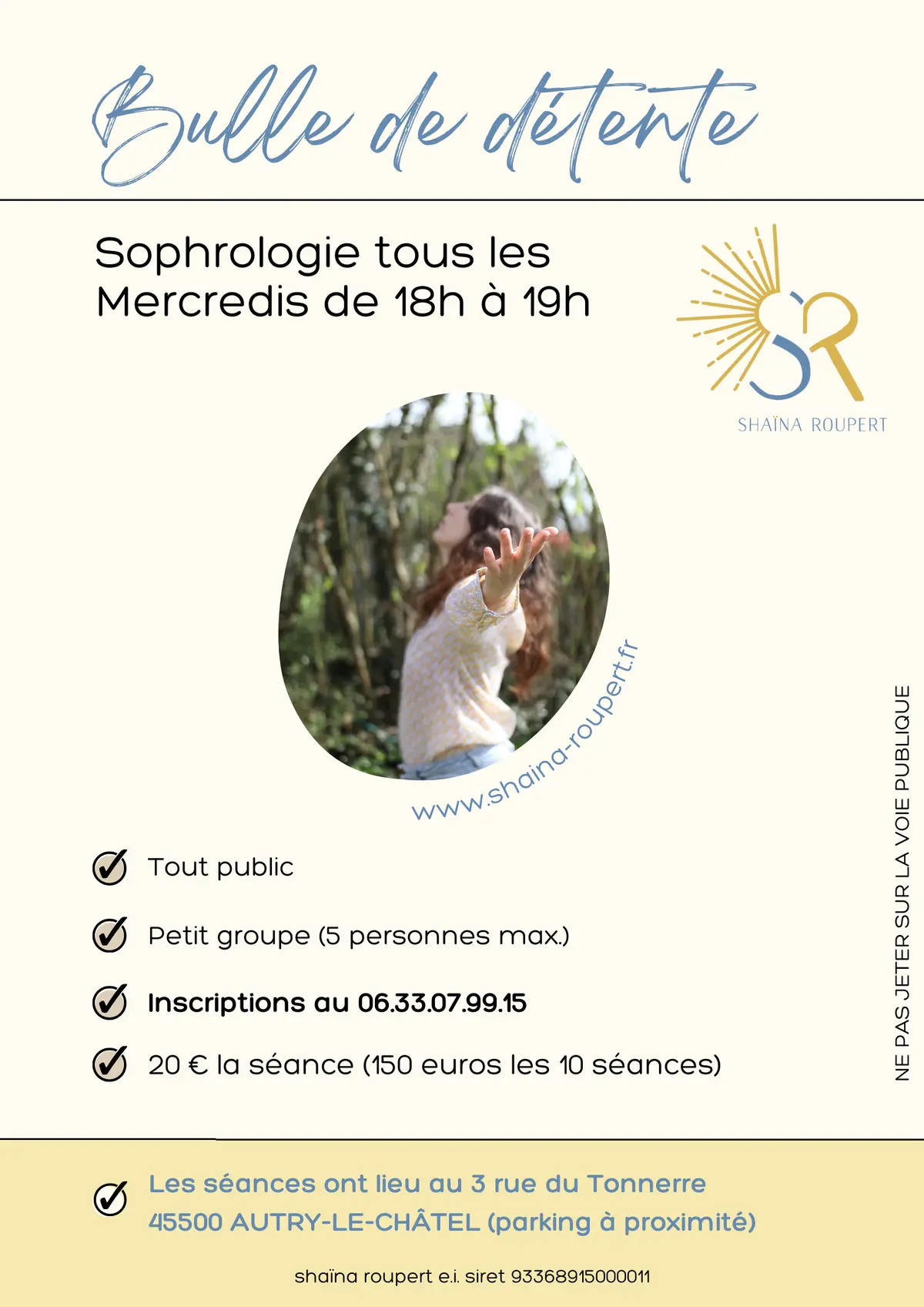 Séances collectives de sophrologie