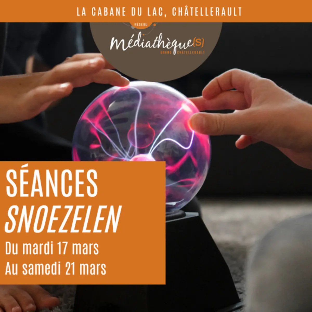 Séances Snoezelen : un espace sensoriel pour les enfants. Demandez le détail des séances programmées à La Cabane du Lac (en fonction de l'âge).