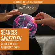 Séances Snoezelen : un espace sensoriel pour les enfants. Demandez le détail des séances programmées à La Cabane du Lac (en fonction de l'âge).