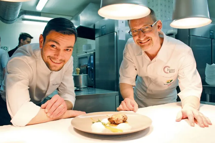 Sébastien D'Onghia et Julien Binz prêts pour un "4 mains" gastronomique
