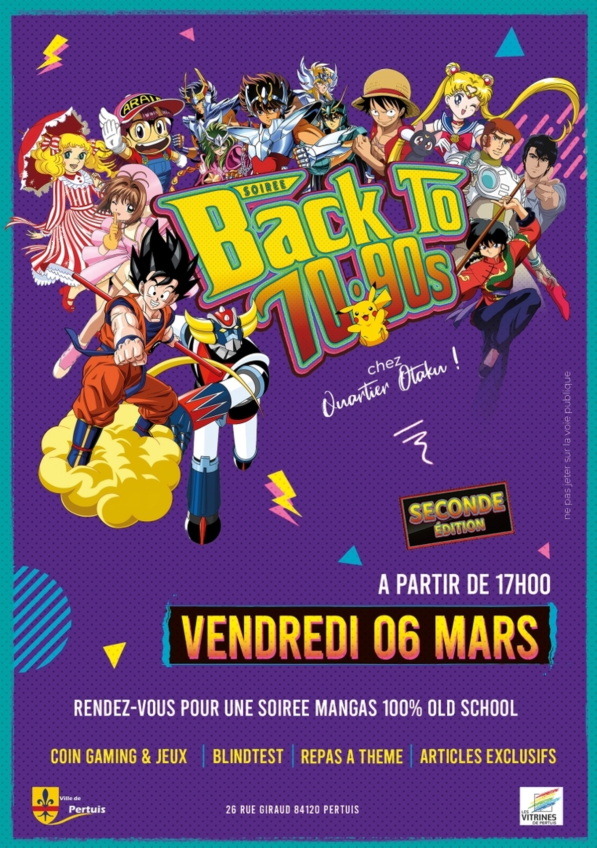 Seconde édition soirée back to 70/90s