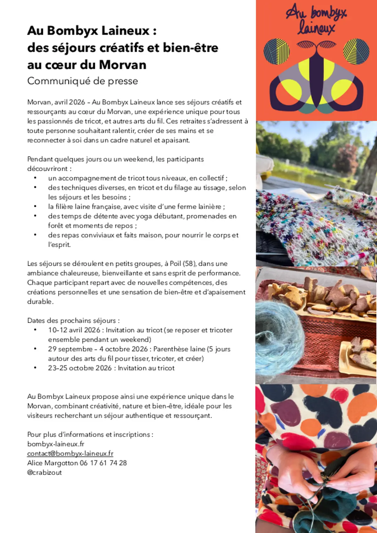 Séjour invitation au tricot