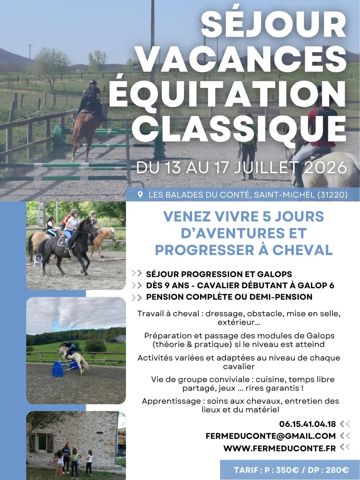 Séjour Vacances équitation Classique